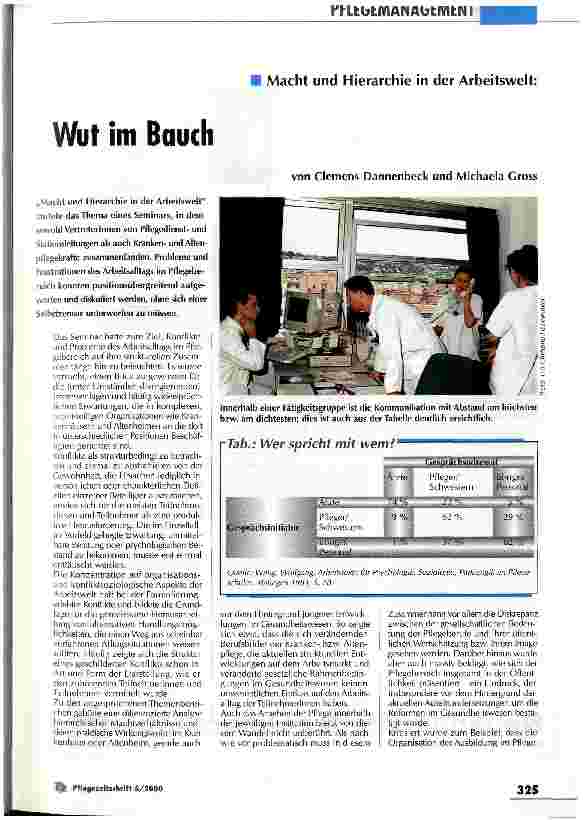 Vorschauseite 1: Wut im Bauch Macht und Hierarchie in der Arbeitswelt