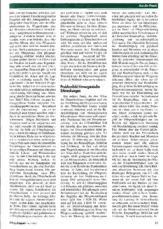 Vorschauseite 3: Was macht eigentlich die Pflege beim MDK?
