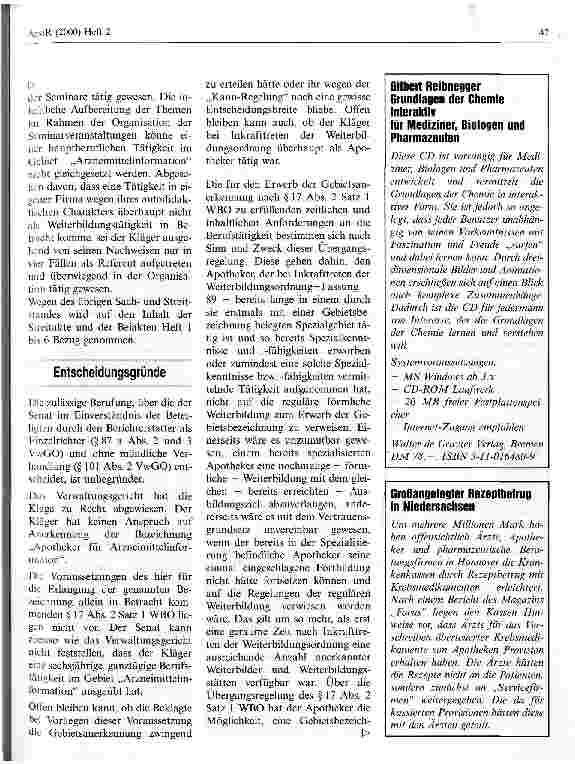 Vorschauseite 3: Apotheker für Arzneimittelinformation