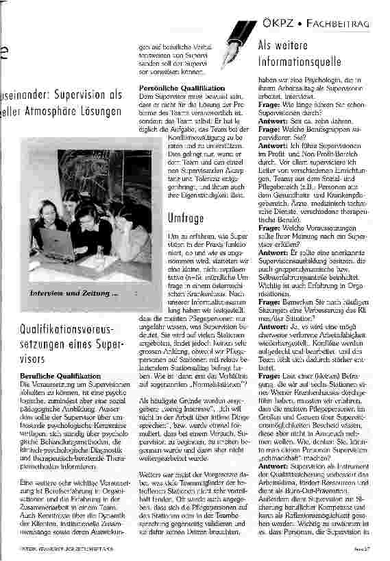Vorschauseite 2: Supervision für Pflegeberufe