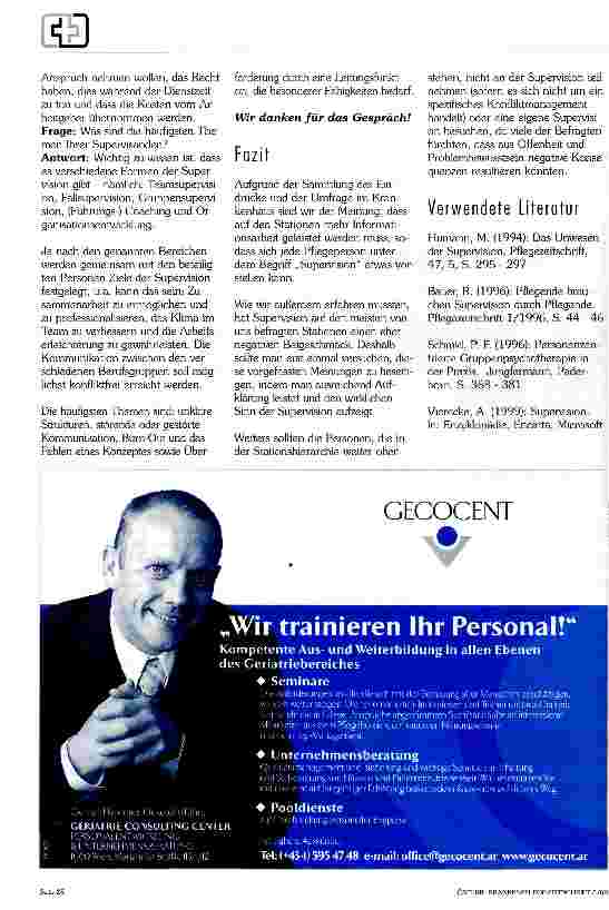 Vorschauseite 3: Supervision für Pflegeberufe