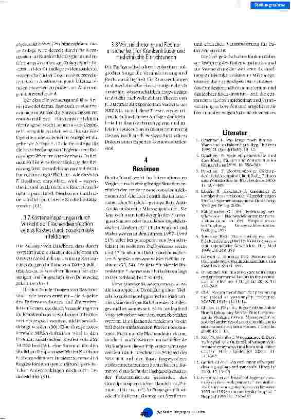 Vorschauseite 3: Gemeinsame Stellungnahme der hygienisch-medizinischen wissenschaftlichen Fachgesellschaften zur Flächendesinfektion
