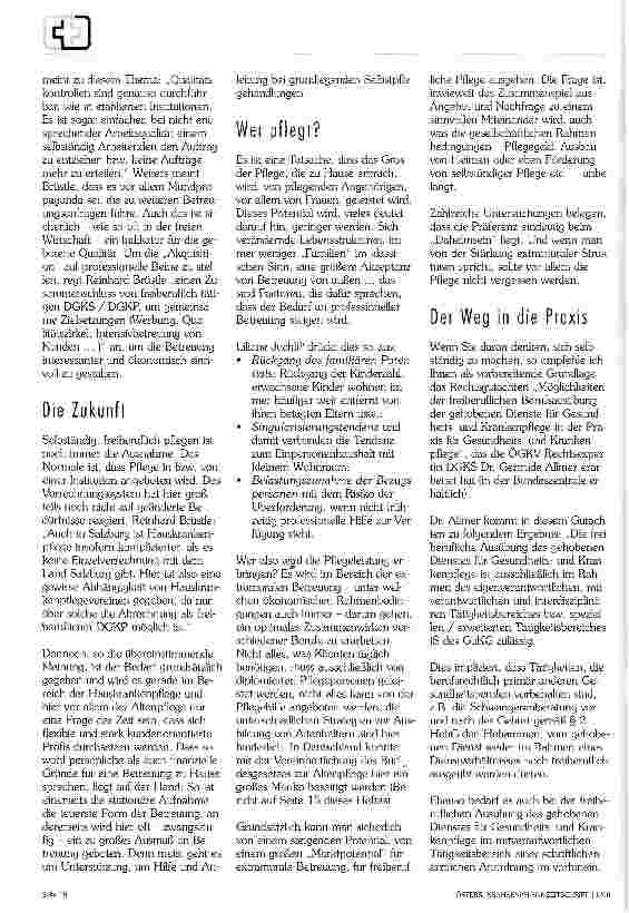 Vorschauseite 3: Freiberuflich Pflegen