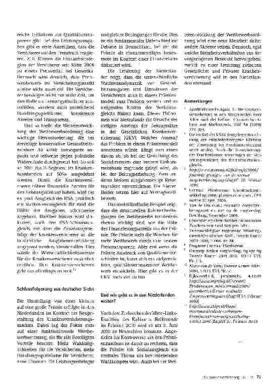 Vorschauseite 5: Krankenversicherung in den Niederlanden
