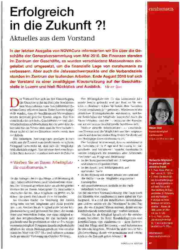 Vorschauseite 1: Erfolgreich in die Zukunft ?!