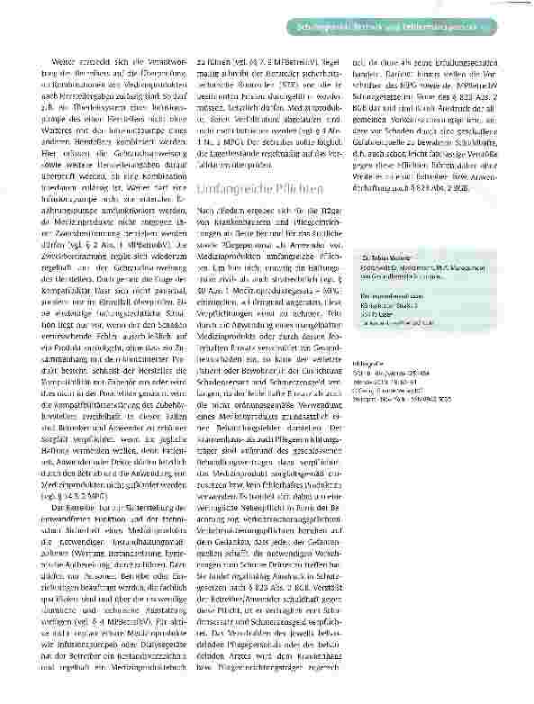 Vorschauseite 2: Medizinproduktehaftung der Anwender und Betreiber