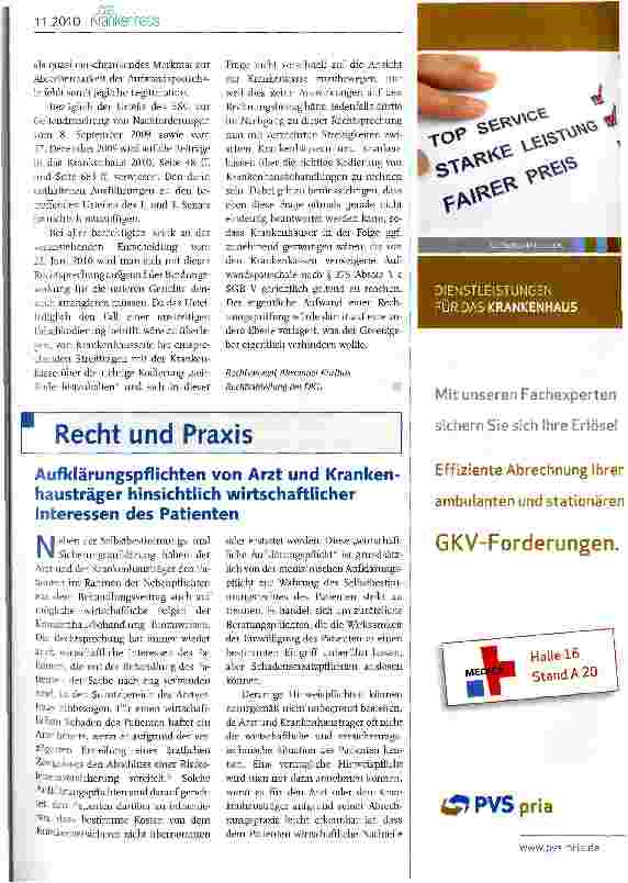 Vorschauseite 3: Aufwandspauschale nach § 275 Absatz 1 c Satz 3 SGB V