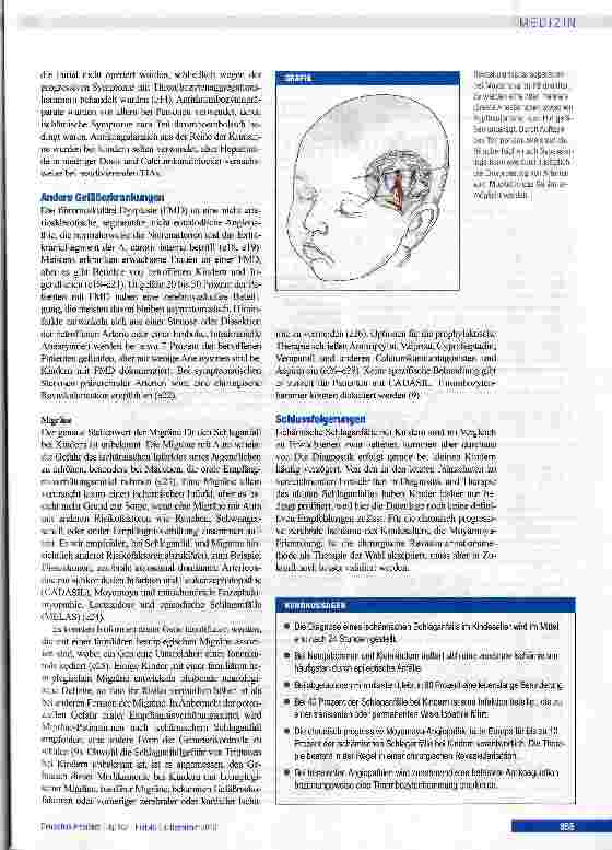 Vorschauseite 5: Zerebrale Angiopathien als Ursache von ischämischen Schlaganfällen im Kindesalter