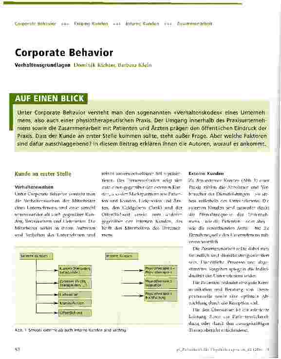 Vorschauseite 1: Corporate Behavior
