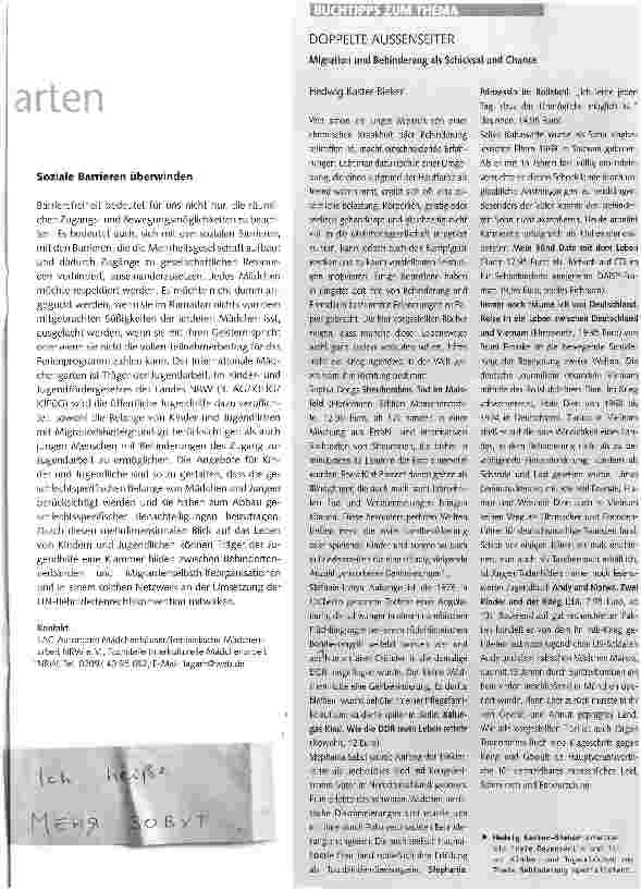 Vorschauseite 2: Der Internationale Mädchengarten