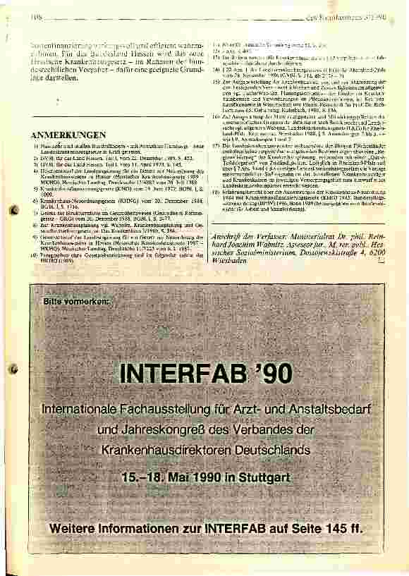 Vorschauseite 5: Das Hessische Krankenhausgesetz 1990 (HKHG)
