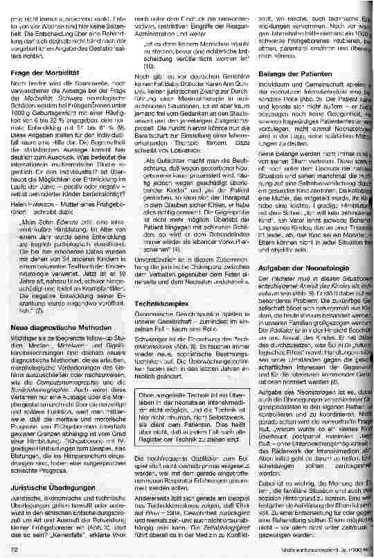 Vorschauseite 3: Ethische Aspekte in der neonatalen Intensivmedizin