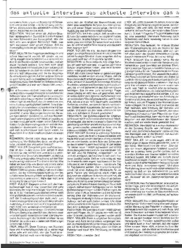 Vorschauseite 3: Besteht ein beängstigender Personalmangel in unseren Kliniken?