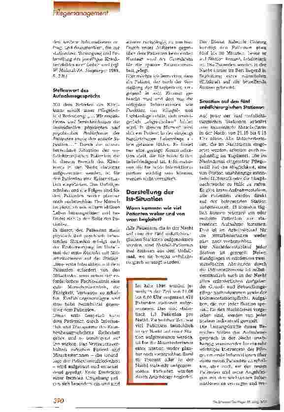 Vorschauseite 2: Aufnahmegespräch in der Nacht