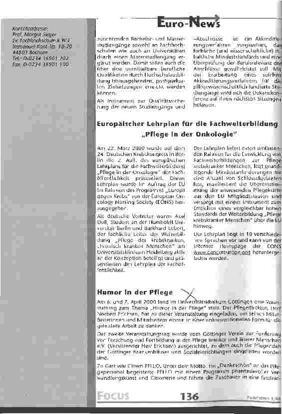 Vorschauseite 1: Humor in der Pflege
