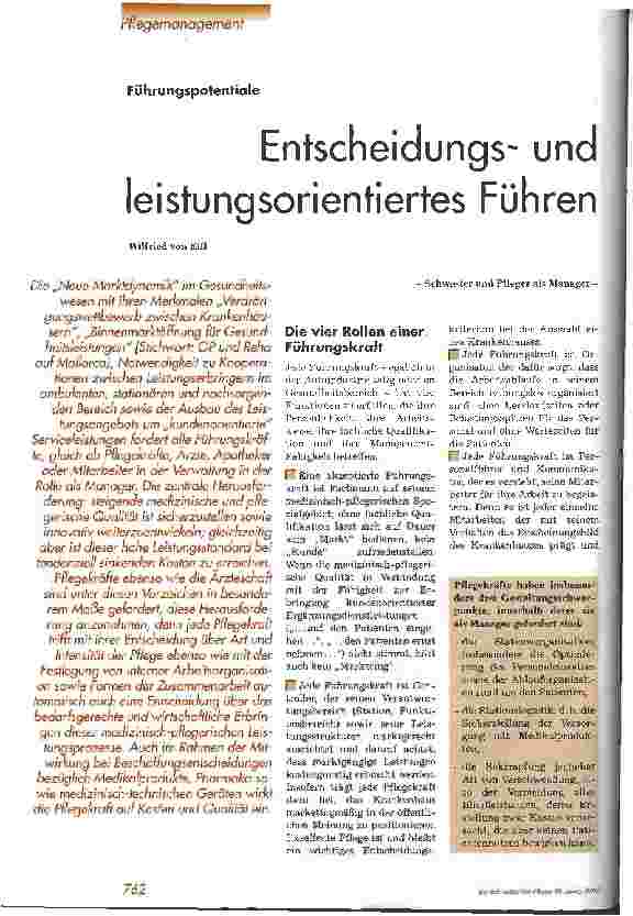 Vorschauseite 1: Entscheidungsund leistungsorientiertes Führen