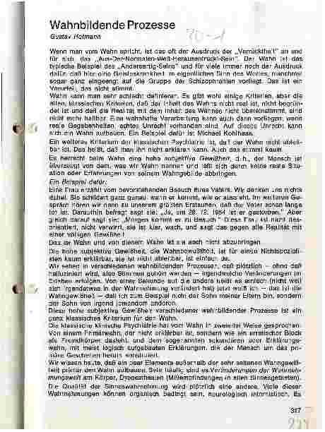 Vorschauseite 1: Wahnbildende Prozesse