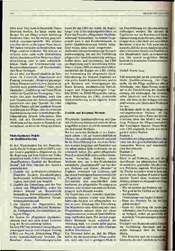 Vorschauseite 2: Pflegerische Qualitätssicherung - ein dynamischer Prozeß