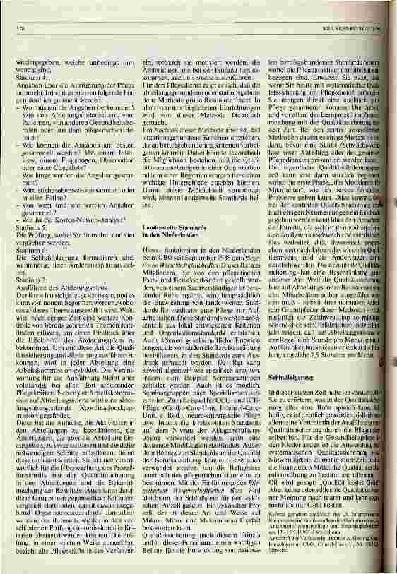 Vorschauseite 3: Pflegerische Qualitätssicherung - ein dynamischer Prozeß