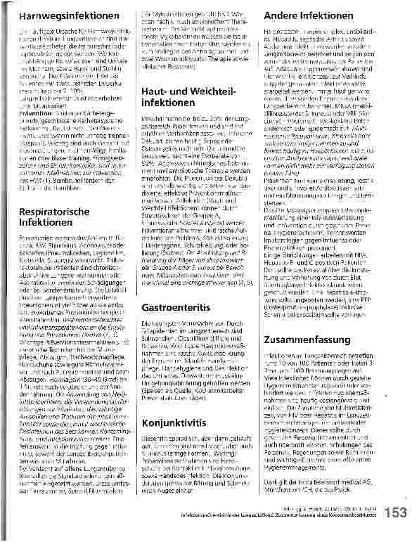 Vorschauseite 2: Infektionsprävention in der Langzeitpflege: Zusammenfassung eines Konsensusbeschlusses mit Anmerkungen