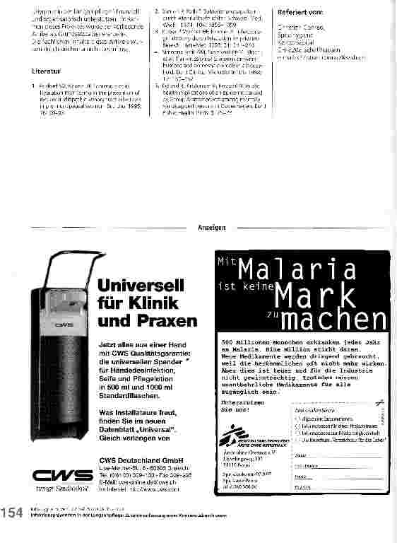 Vorschauseite 3: Infektionsprävention in der Langzeitpflege: Zusammenfassung eines Konsensusbeschlusses mit Anmerkungen