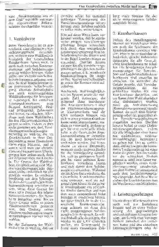 Vorschauseite 5: Das Krankenhaus zwischen Markt und Staat