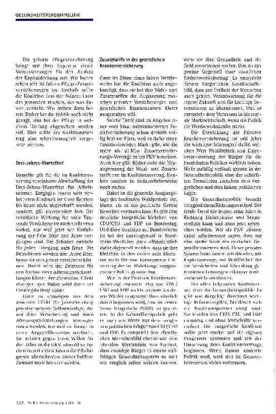 Vorschauseite 3: Herausforderungen in der Gesundheitspolitik