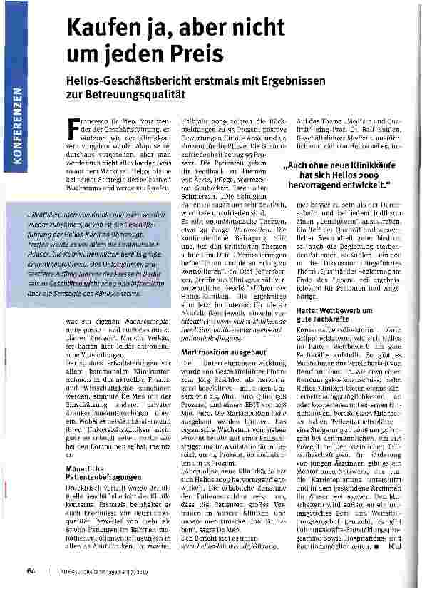 Vorschauseite 1: Kaufen ja, aber nicht um jeden Preis