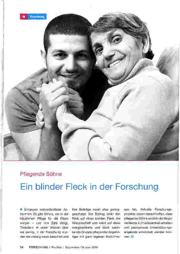 Vorschauseite 1: Ein blinder Fleck in der Forschung