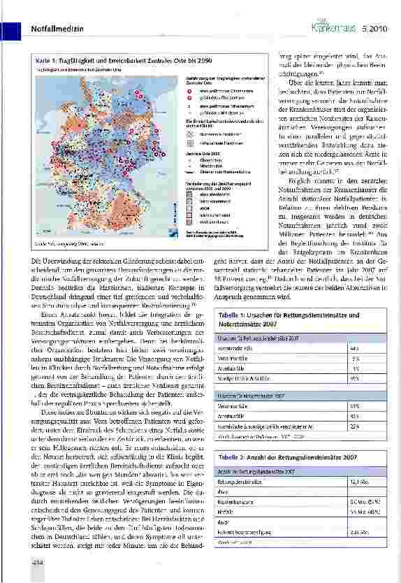 Vorschauseite 2: Qualitätsund Effizienzsteigerung in der Notfallversorgung durch integrierte Leitstellen
