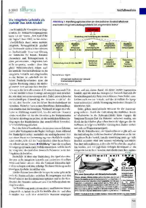 Vorschauseite 3: Qualitätsund Effizienzsteigerung in der Notfallversorgung durch integrierte Leitstellen