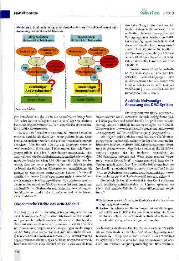 Vorschauseite 4: Qualitätsund Effizienzsteigerung in der Notfallversorgung durch integrierte Leitstellen