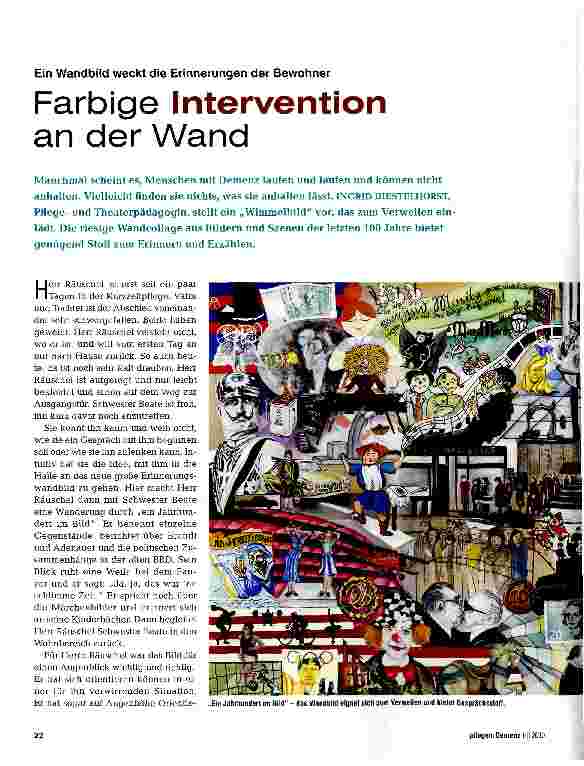 Vorschauseite 1: Farbige Intervention an der Wand