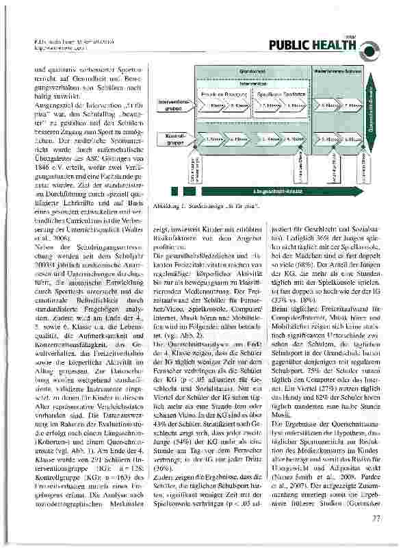 Vorschauseite 2: Wie wirkt sich täglicher Schulsport auf den juvenilen Medienkonsum aus?