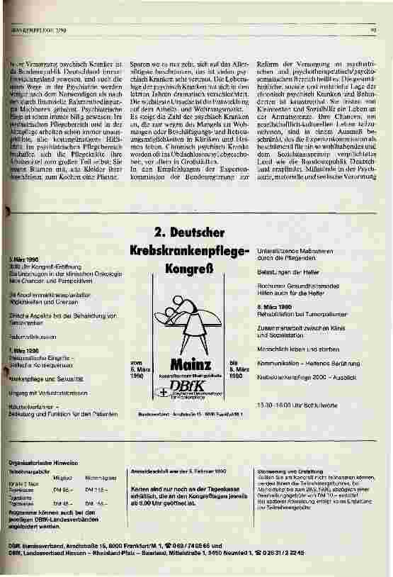 Vorschauseite 2: Psychiatrische Pflege in der Zukunft