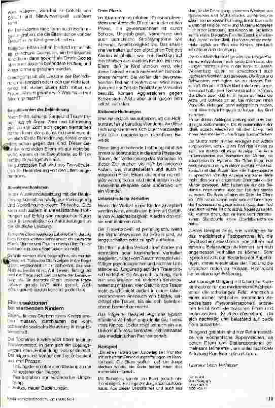 Vorschauseite 2: Eltern im Kinderkrankenhaus