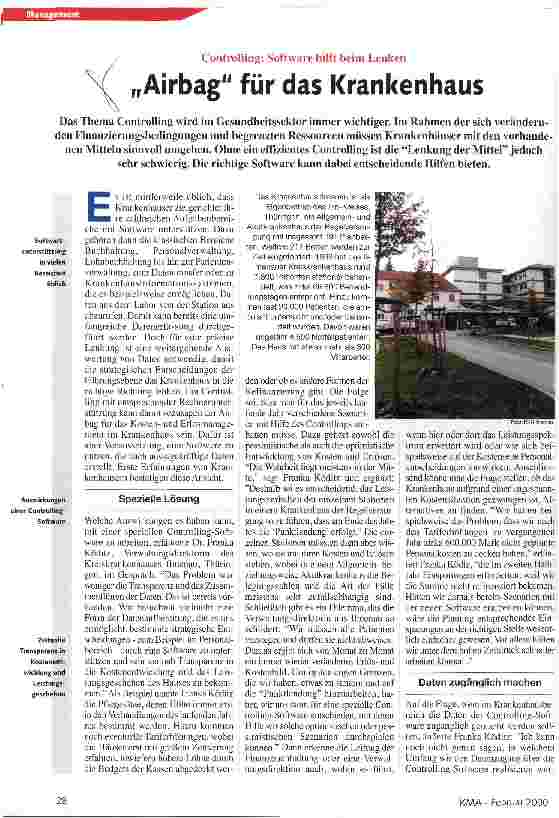 Vorschauseite 1: Airbag für das Krankenhaus