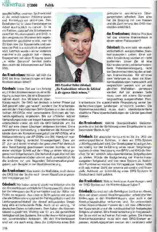 Vorschauseite 2: Die Zukunft der Krankenhäuser in die eigenen Hände nehmen Rückblick und Ausblick nach einem halben Jahr Verantwortung in der Selbstverwaltung