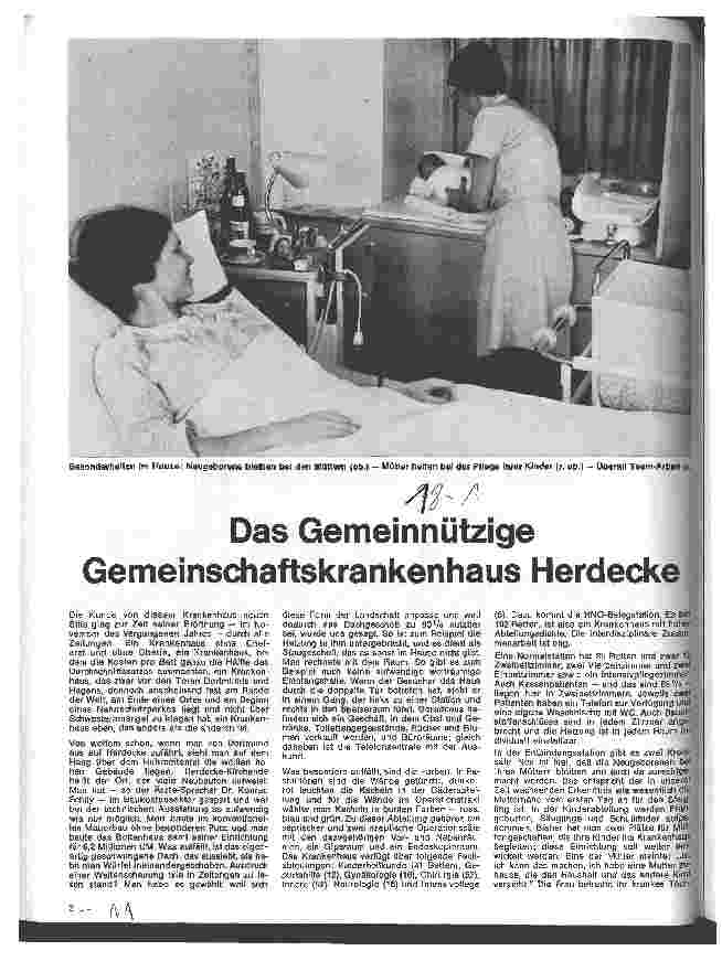 Vorschauseite 1: Das Gemeinnützige Gemeinschaftskrankenhaus Herdecke