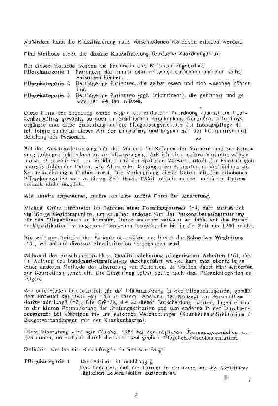 Vorschauseite 2: Erfahrungsbericht über den Umgang mit Pflegekategorien