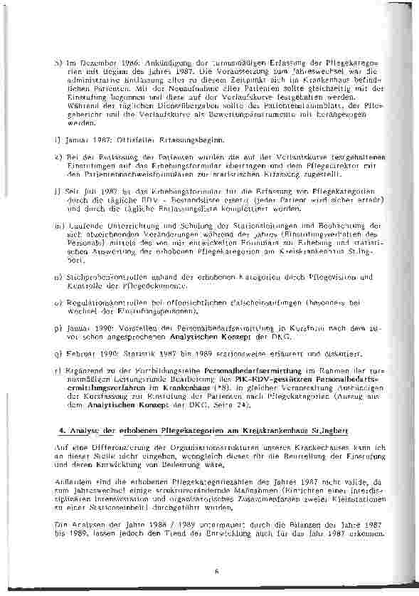 Vorschauseite 5: Erfahrungsbericht über den Umgang mit Pflegekategorien