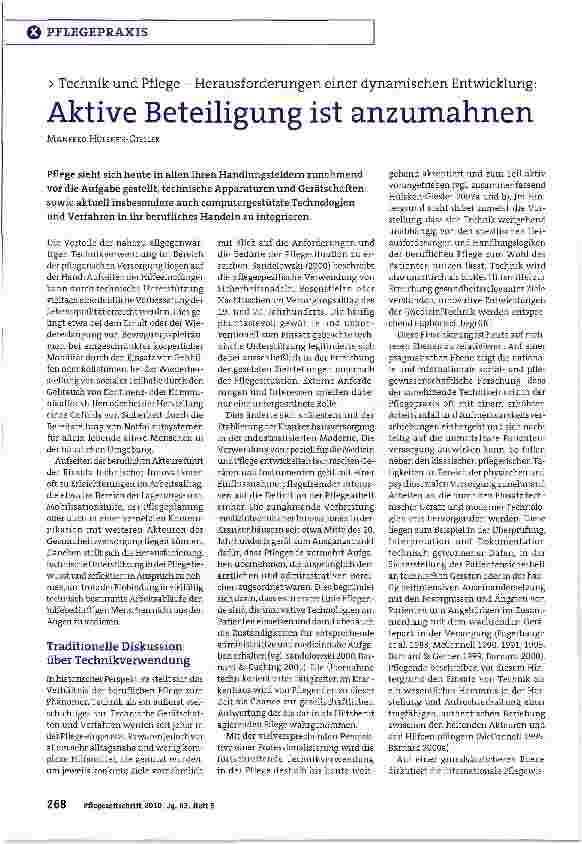 Vorschauseite 1: Aktive Beteiligung ist anzumahnen
