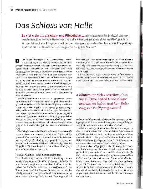Vorschauseite 1: Das Schloss von Halle