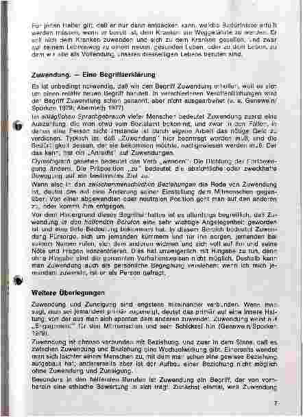 Vorschauseite 3: Zuwendung als ethischer Auftrag