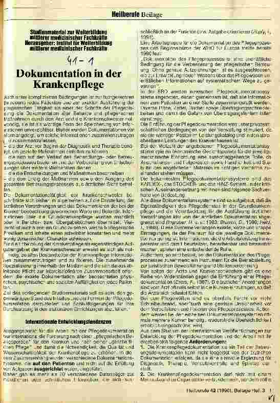 Vorschauseite 1: Dokumentation in der Krankenpflege