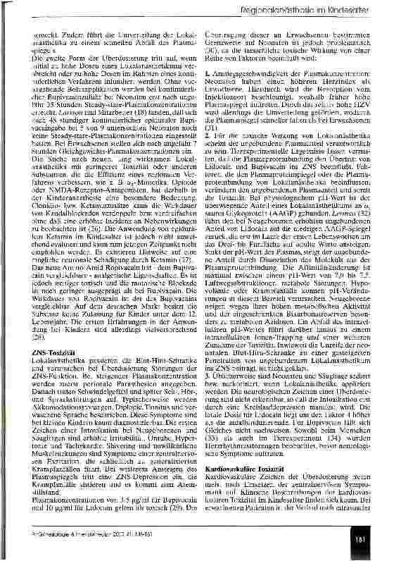 Vorschauseite 4: Regionalanästhesie im Kindesalter