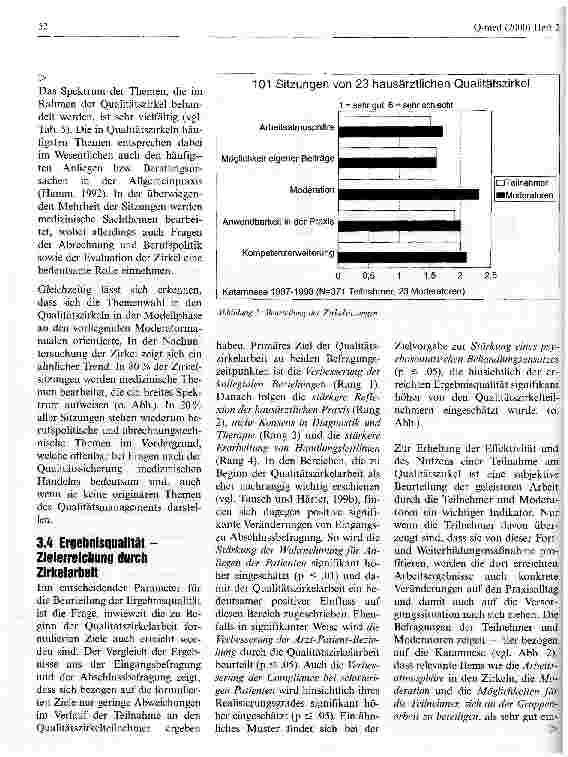 Vorschauseite 5: Wie arbeiten und was leisten hausärztliche Qualitätszirkel? Evaluation eines Modellprojektes der Kassenärztlichen Vereinigung Südbaden