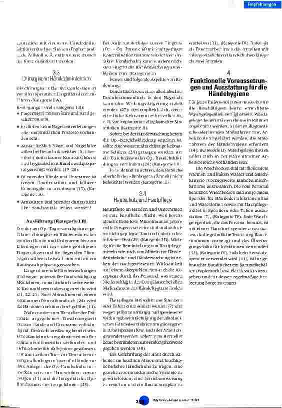 Vorschauseite 3: Händehygiene Mitteilung der Kommission für Krankenhaushygiene und Infektionprävention am RKI