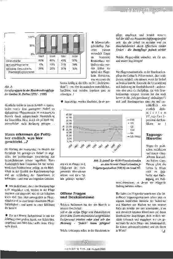 Vorschauseite 2: Im Spannungsfeld zwischen Gesetz, Pflegequalität und Finanzierbarkeit. .. Hauskrankenpflege in Niederösterreich: