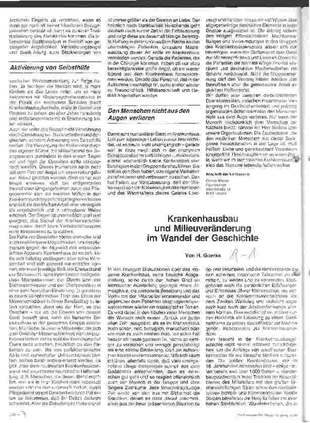 Vorschauseite 3: Humanitas im Krankenahaus durch Bewältigung des technischen Fortschritts